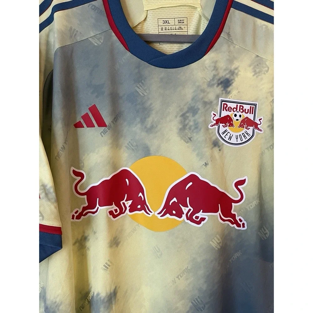 Men's 3XL NWOT New York Red Bulls John Tolkin #47 Adidas 2023 Jersey Yellow